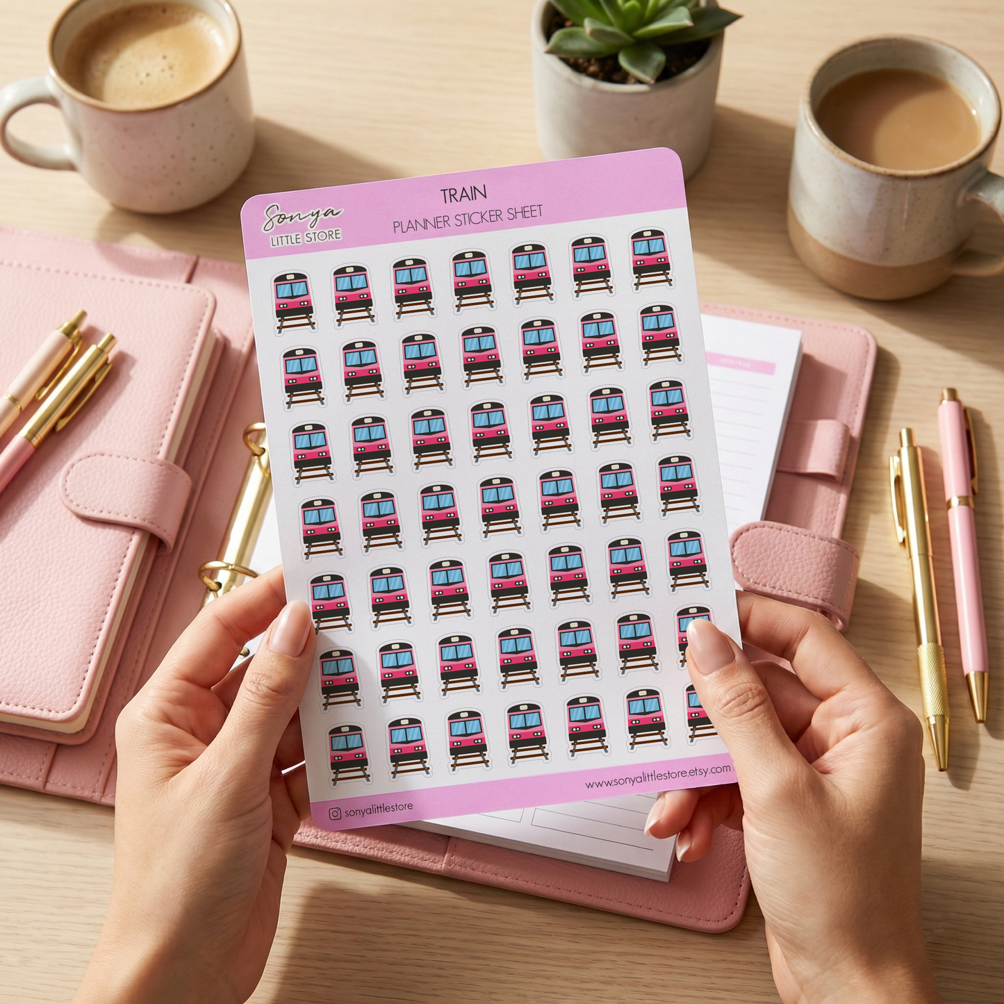 Train Planner Stickers Commute Transport Travel Trip Schedule Reminder Bullet Journal Sticker Sheet