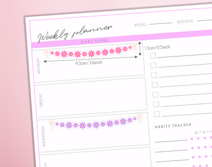 Flower Garland Planner Stickers Floral Spring Dividers Borders Bullet Journal Decorative Sticker Sheet