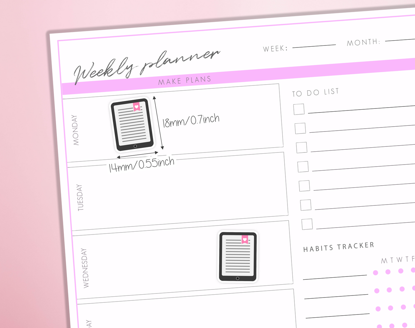 Kindle Planner Stickers E-Reader, E-Book Reading Tracker Bullet Journal Sticker Sheet