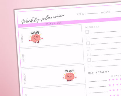 Therapy Appointmnet Planner Stickers Session Reminder Selfcare Anxiety Mental Health Bullet Journal Sticker Sheet